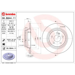 stabdžių diskas (1vnt) PRIME LINE - UV Coated
                                BREMBO                                       