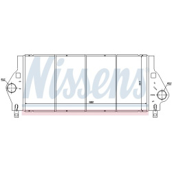 tarpinis suslėgto oro aušintuvas, kompresorius
                                NISSENS                                     
