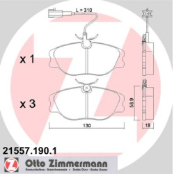 ZIMMERMANN                                                21557.190.1, Nenurodytas gamintojas, 215571901, auto detalė