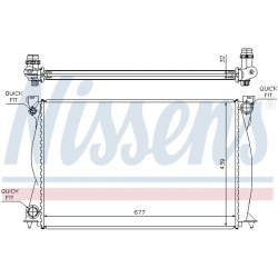 Aušinimo radiatorius
                                NISSENS                                                60231A, NISSENS,