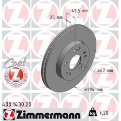stabdžių diskas (1vnt) COAT Z
ZIMMERMANN 400