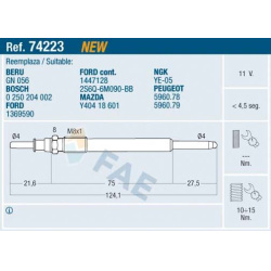 kaitinimo žvakė
                                FAE                                                74223, Nenurodytas gamin