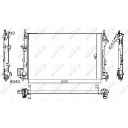 Aušinimo radiatorius
                                NRF                                                58203A, NRF, 58203A,