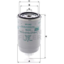 kuro filtras
                                MANN-FILTER                                                WK842, MANN-FILTER, W