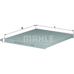 Filtras salono
                                MAHLE                                                LA306, MAHLE, LA306, auto