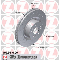 stabdžių diskas
                                ZIMMERMANN                                                400.3616.00, Nenu
