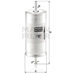 kuro filtras
                                MANN-FILTER                                                WK413, MANN-FILTER, W