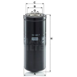 filtras, hidraulinė sistema
                                MANN-FILTER                                WH980/7, MANN-FILTER,