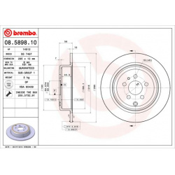 stabdžių diskas (1vnt) PRIME LINE
                                BREMBO                                                08.