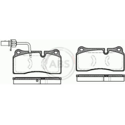 stabdžių trinkelių rinkinys, diskinis stabdys
                                A.B.S.                                      