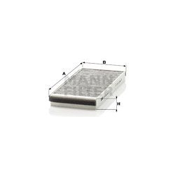 filtras, salono oras
MANN-FILTER CUK23004-2, M