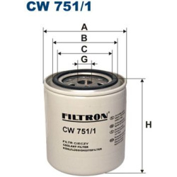 aušinimo skysčio filtras
                                FILTRON                                                CW751/1, Ne