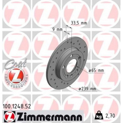 stabdžių diskas (1vnt) SPORT Z
                                ZIMMERMANN                                100.1248.52, Nenur