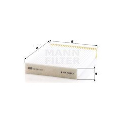 filtras, salono oras
                                MANN-FILTER                                CU25012, MANN-FILTER, CU25012