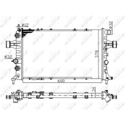 Aušinimo radiatorius
                                NRF                                                58178A, NRF, 58178A,