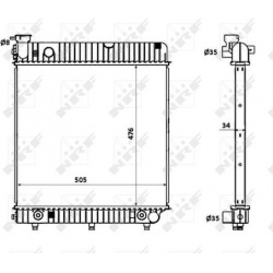 Aušinimo radiatorius
                                NRF                                                53875, NRF, 53875, a