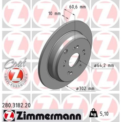 stabdžių diskas (1vnt) COAT Z
                                ZIMMERMANN                                280.3182.20, Nenuro