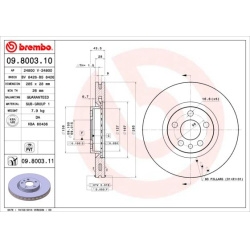 stabdžių diskas (1vnt) PRIME LINE
                                BREMBO                                                09.