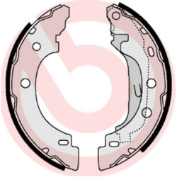 stabdžių trinkelių komplektas ESSENTIAL LINE
                                BREMBO                                       
