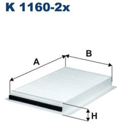 filtras, salono oras
                                FILTRON                                                K1160-2X, Nenurod