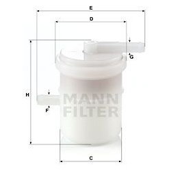 kuro filtras
                                MANN-FILTER                                WK42/81, MANN-FILTER, WK4281, auto de