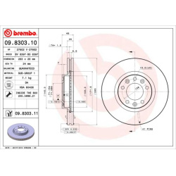 stabdžių diskas (1vnt) PRIME LINE - UV Coated
                                BREMBO                                       