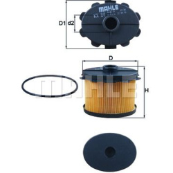 Filtras kuro diesel
MAHLE KX84D, MAHLE, KX84D,