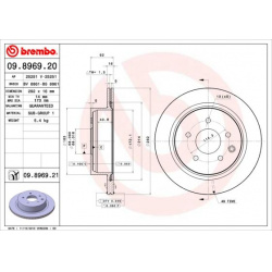 stabdžių diskas (1vnt) PRIME LINE - UV Coated
                                BREMBO                                       