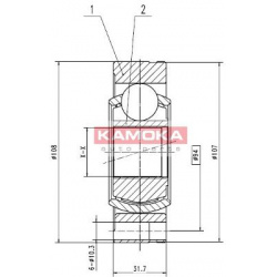 pusašio šarnyras
                                KAMOKA                                                8738, KAMOKA, 8738, 
