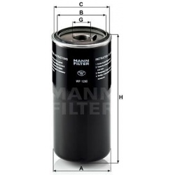 alyvos filtras
                                MANN-FILTER                                                WP1290, MANN-FILTER