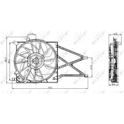 ventiliatorius, radiatoriaus
                                NRF                                                47015, NRF, 4