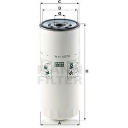 alyvos filtras
                                MANN-FILTER                                                W11102/36, MANN-FIL