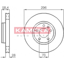 stabdžių diskas (1vnt)
                                KAMOKA                                                103660, KAMOKA