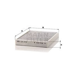 filtras, salono oras
                                MANN-FILTER                                                CUK2733, MANN