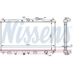 Aušinimo radiatorius
                                NISSENS                                                62282A, NISSENS,