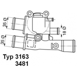 termostatas, aušinimo skystis
                                BorgWarner (Wahler)                                           