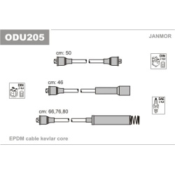 uždegimo laido komplektas
                                JANMOR                                ODU205, JANMOR, ODU205, auto