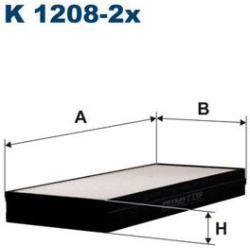 filtras, salono oras
                                FILTRON                                K1208-2X, Nenurodytas gamintojas,