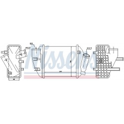 tarpinis suslėgto oro aušintuvas, kompresorius ** FIRST FIT **
                                NISSENS                     