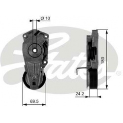 diržo įtempiklis, V formos rumbuotas diržas DriveAlign™
                                GATES                           