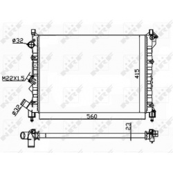 Aušinimo radiatorius
                                NRF                                                58943A, NRF, 58943A,