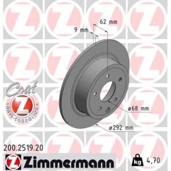 stabdžių diskas (1vnt) COAT Z
                                ZIMMERMANN                                                200