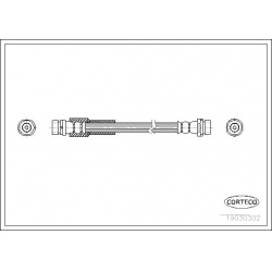 stabdžių žarnelė
                                CORTECO                                                19030302, CORTECO