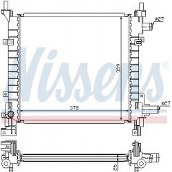 Aušinimo radiatorius
                                NISSENS                                62083A, NISSENS, 62083A, auto de