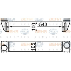 tarpinis suslėgto oro aušintuvas, kompresorius
                                HELLA                                8ML3767