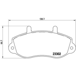 Stabdžių trinkelių rinkinys, diskinis stabdys PRIME LINE
                                BREMBO                           