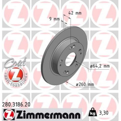 stabdžių diskas (1vnt) COAT Z
                                ZIMMERMANN                                                280