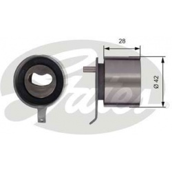 įtempiklio skriemulys, paskirstymo diržas PowerGrip™
                                GATES                               