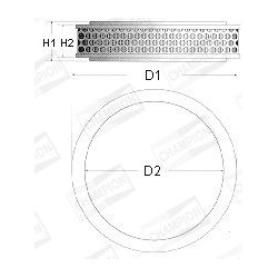 oro filtras
                                CHAMPION                                                V402/606, CHAMPION, V4026