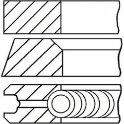 stūmoklio žiedų komplektas
                                GOETZE ENGINE                                08-305907-10, Nenu